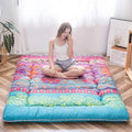 MAXYOYO Bohemian Retro Floor Mattress Vintage Floral Japanese Futon Mattress by MAXYOYO