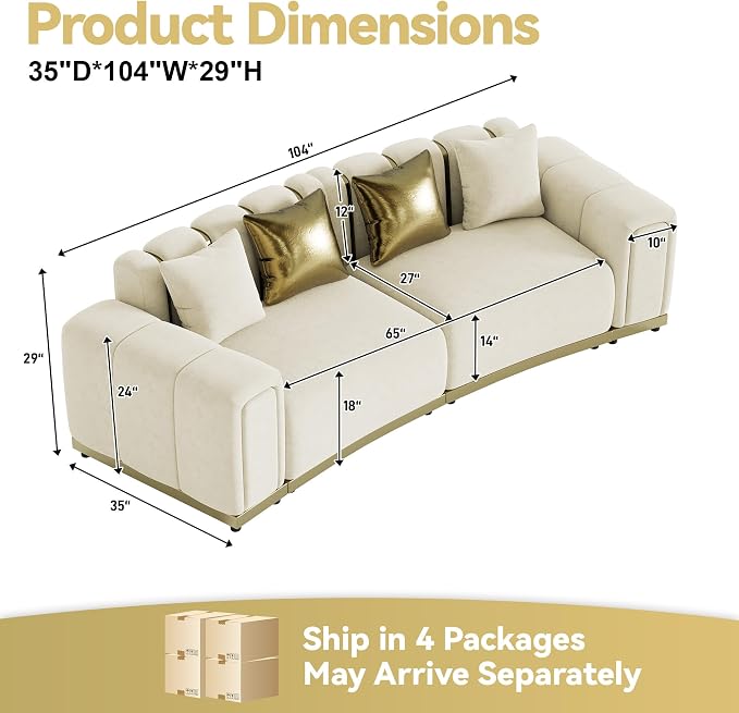 104" Oversized Chesterfield Loveseat Luxury Velvet Couch Vintage Tufted Sofa - Image 2