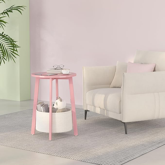 sthmec Small Round Side End Table - Image 4