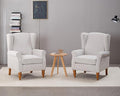 Mid-Century High Wingback Chair Set of 3, Modern Fabric Accent Chair Armchair by Lin-Utrend