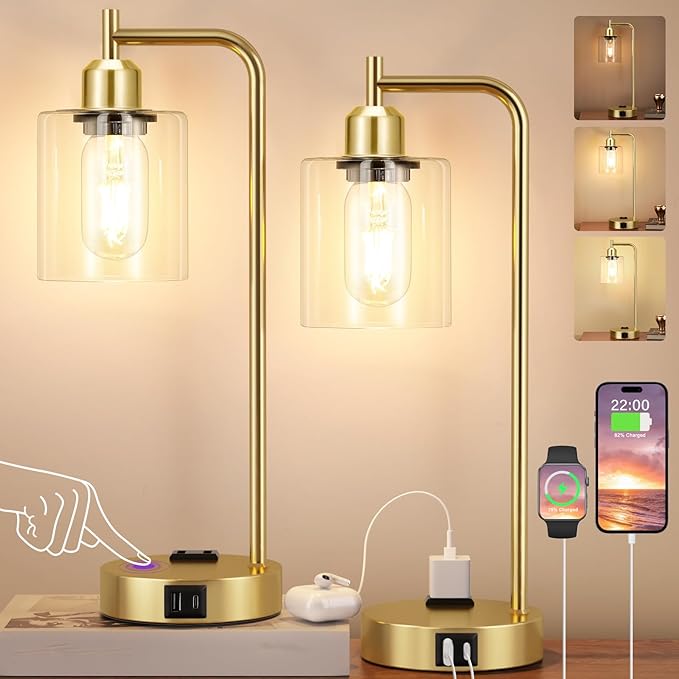 Innqoo Industrial Gold Table Lamp - Image 2