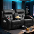 Loveseat Recliner Sofa, Home Theater Seating Massage Reclining Couch by TOMOSLTER