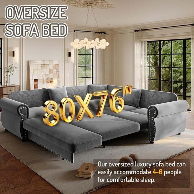 88.2" Sectional Sleeper Sofa - Image 5