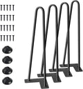 SMARTSTANDARD 16" Hairpin Furniture Legs, Metal Home DIY Projects by SMARTSTANDARD