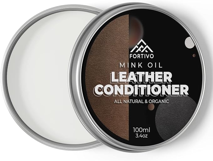 FORTIVO Leather Mink Oil, Color Restorer, Scratch Remover, Couch Paint and by FORTIVO