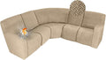 ALIECOM 100% Waterproof Recliner Sectional Couch Covers L Shape Stretch Corner by ALIECOM