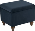 Homepop Home Decor | Upholstered Medium Rectangular Storage Ottoman | Hinged by HomePop