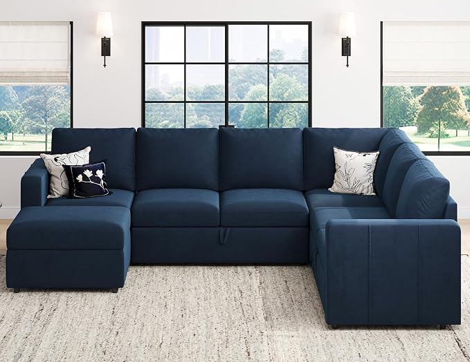 Belffin Modular Sectional Sleeper Sofa - Image 4