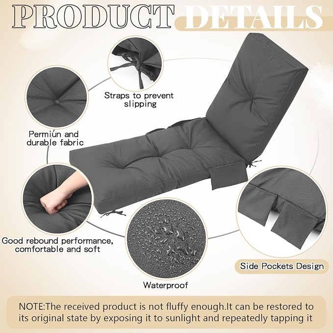 Outdoor Chaise Lounge Cushions - Image 3