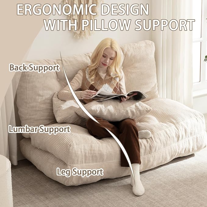 Folding Sofa Bed, Convertible Sleeper Chair - Image 3