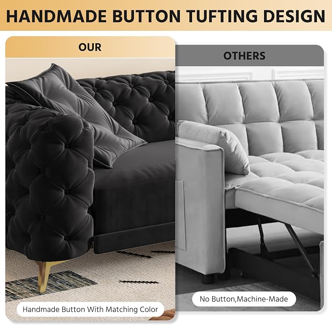 97.7" Convertible Queen Sleeper Sofa - Image 6
