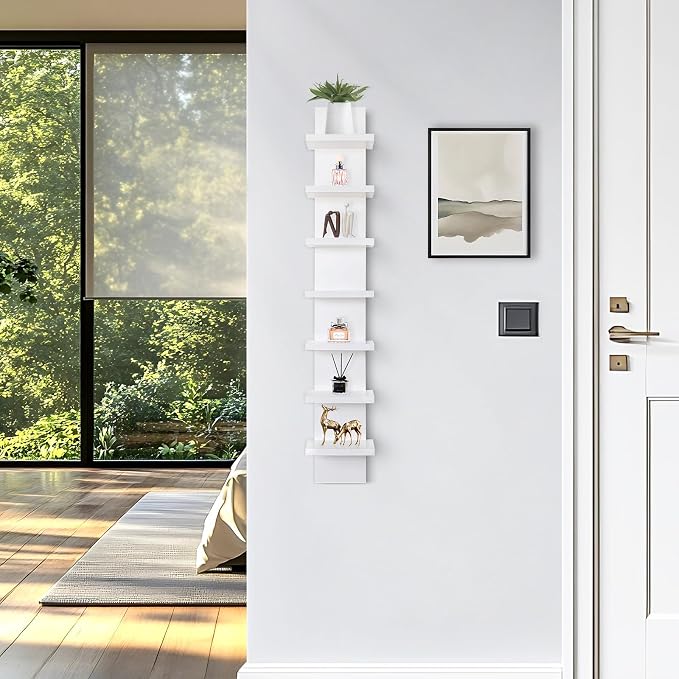 Homaterial Small 7 Tier Vertical Wall Shelf - Image 2
