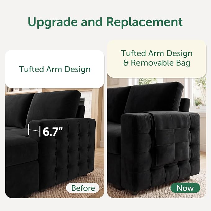 HONBAY Sectional Sleeper Sofa - Image 4