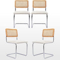 Zesthouse Natural Rattan Dining Chairs Set of 4, Modern Kitchen Chairs by Zesthouse
