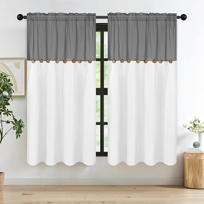 FRAMICS Farmhouse Cotton Linen Curtains - Image 2