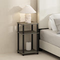 Furinno JUST Night Stand, 3-Tier Turn-N-Tube Nightstand, Toolless Bedside Table by Furinno-FitsYourSpaceFitsYourBudget