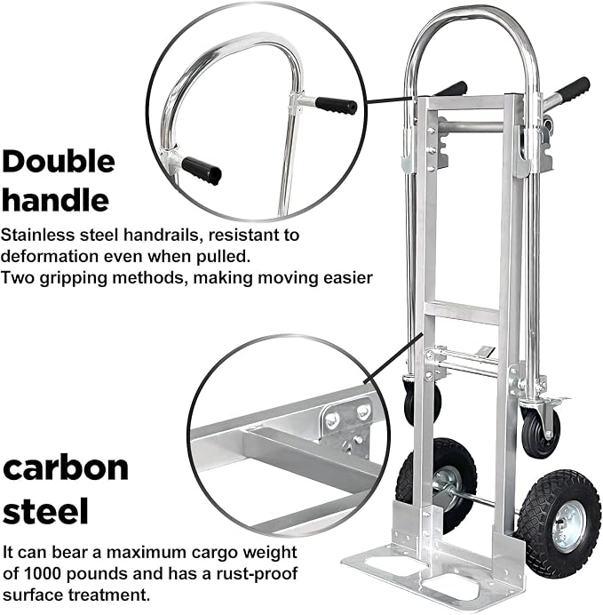 Suzhi Convertible Hand Truck Dolly Cart - Image 4