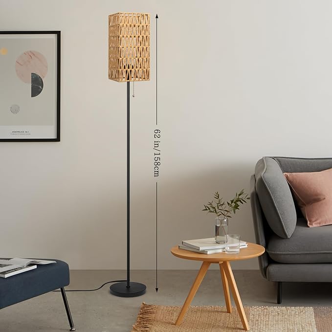 Ruiever Floor Lamp for Living Room, Farmhouse Floor lamp, Modern Standing lamp - Image 2