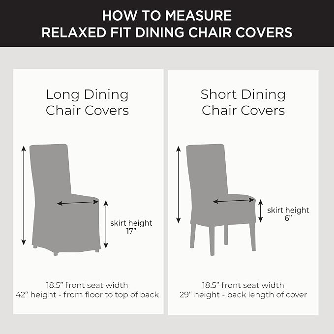 SureFit Duck Cotton Solid Dining Chair Slipcover - Image 3