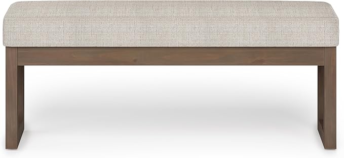 SIMPLIHOME Milltown Large Ottoman Bench - Image 4