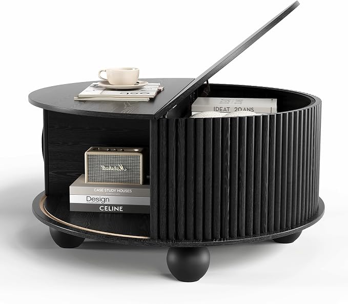 SULIVES Round Coffee Table - Image 8