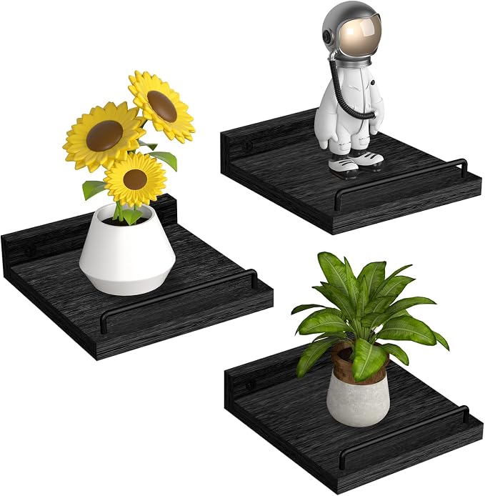 RYOFOBETTO Small Floating Shelf, 6 X 6 Inches Farmhouse Wall Shelves by RYOFOBETTO