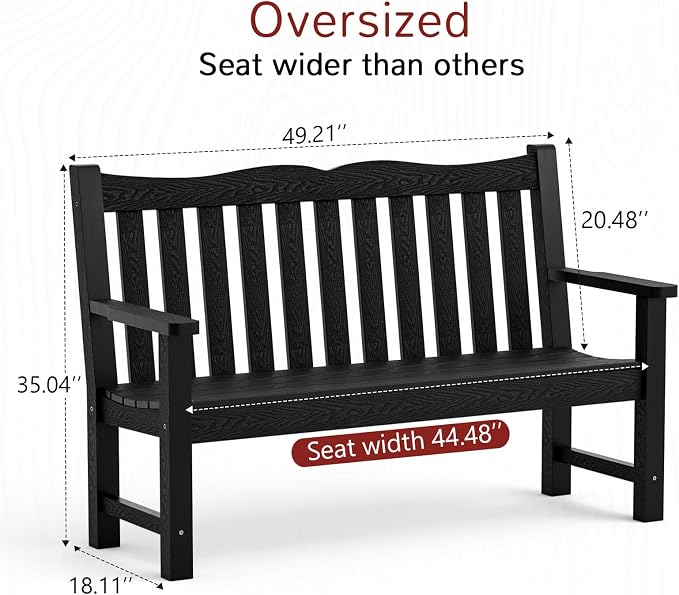 Stoog Weatherproof Outdoor Bench & Outdoor Chairs Set, Patio Furniture Set - Image 3