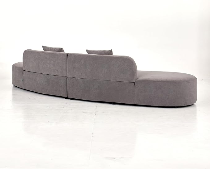 Container Furniture Direct 132" Curved Sofa - Image 11
