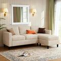 JAMFLY Sectional Sofa for Living Room, 3-Seat Reversible Couch by JAMFLY