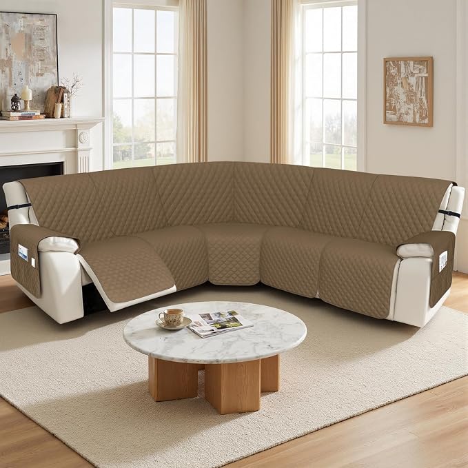 Arfntevss Recliner Sectional Couch Covers 1OO% Waterproof L Shape Sofa Cover - Image 7