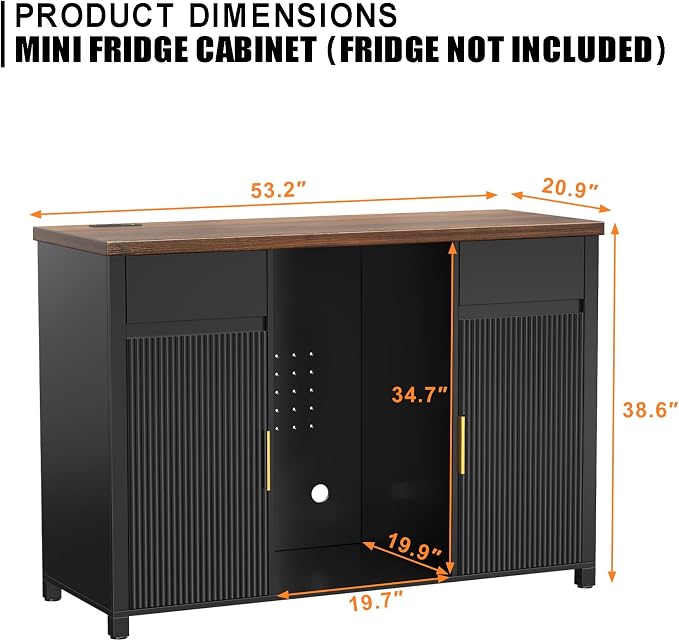 GDLF Large Coffee Bar Cabinet - Image 2