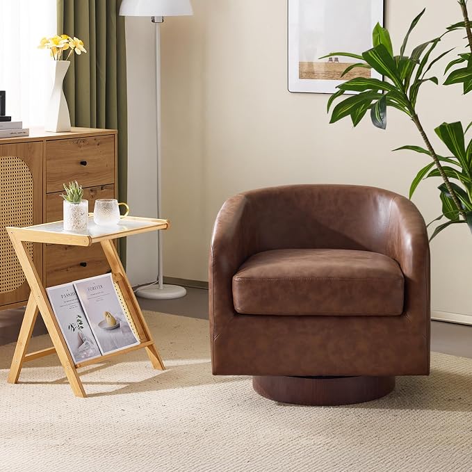 VINGLI 360°Swivel Accent Chair by VINGLI