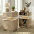 Nightstands Set of 2 with Charging Station, Modern Night Stands Set 2 with by Akmakm