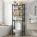 GloTika 4-Tier Over Toilet Storage - 150lb Total Capacity Metal Bathroom by QualityHomewareTimlessComfort