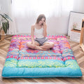 MAXYOYO Bohemian Retro Floor Mattress Boho Floral Style Japanese Futon Tatami by MAXYOYO