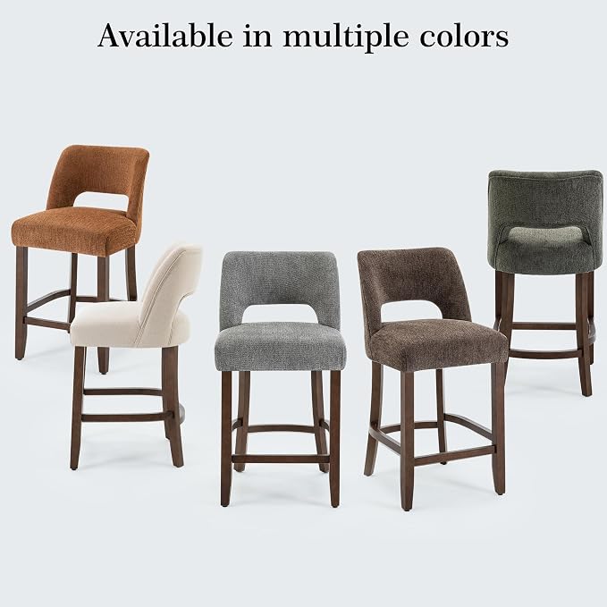 VKNOW Bar Stools Set of 6, Modern Counter Stools - Image 8