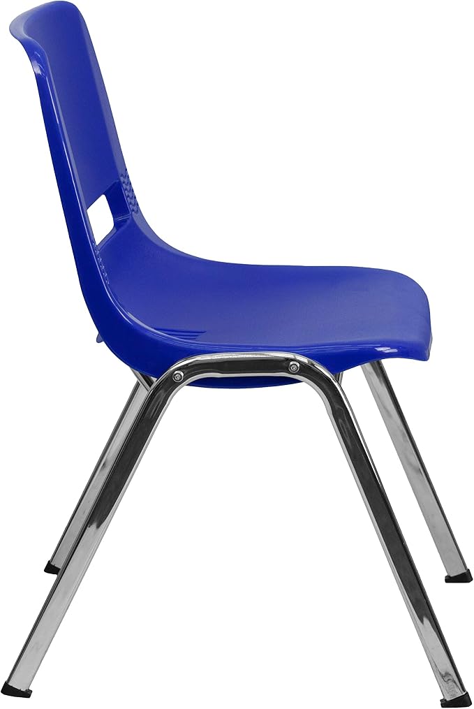 Flash Furniture 5 Pack HERCULES Series 440 lb. Capacity Kid's Navy Ergonomic - Image 3