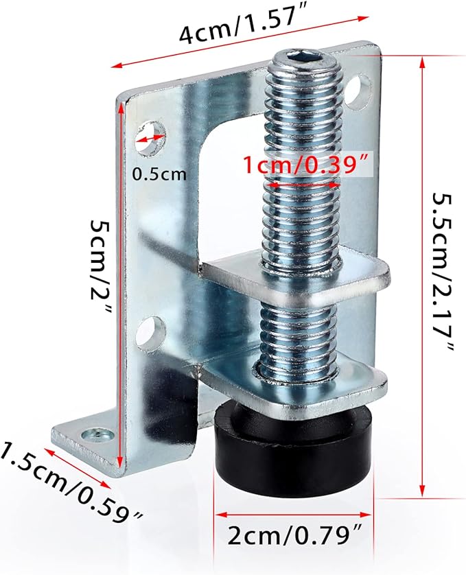 OwnMy 4 Packs Heavy Duty Adjustable Furniture Leveling Feets L Shaped Furniture - Image 3