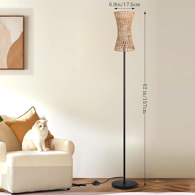 Ruiever Floor Lamp for Living Room, Farmhouse Floor lamp, Modern Standing lamp - Image 2