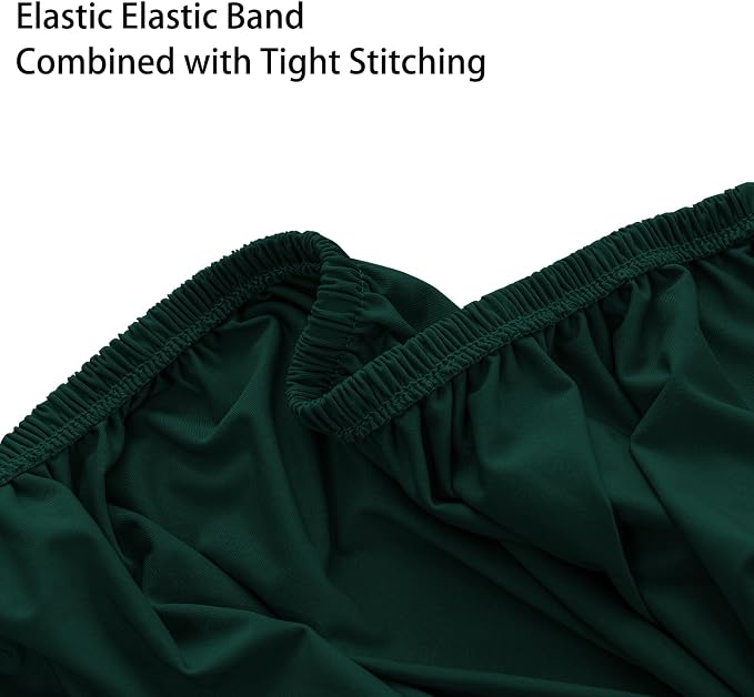 Super Stretch Ottoman Cover- Soft Form Fit Ottoman Cover Rectangular Ottoman - Image 6
