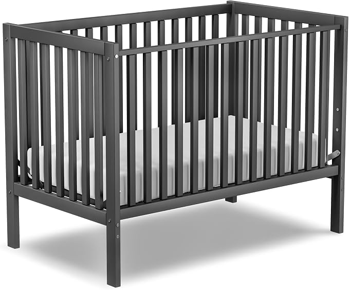 Baby Crib 5-in-1 Convertible, Wood Full Size Toddler Bed - Image 8