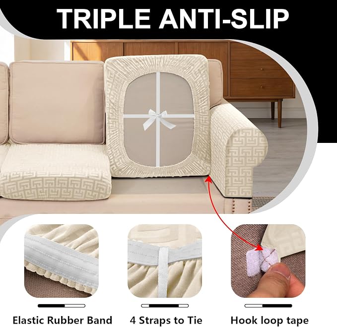 UNBBRRL Stretch Couch Seat Cushion Cover - Image 3