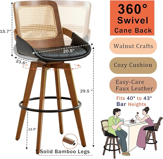 Bar Height Bar Stools Set of 4 - Image 2