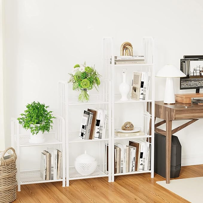 Bookshelf Storage Shelf Bookcase Freestanding Storage Stand - Image 7