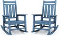 KINGYES Oversized Outdoor Rocking Chair Set of 2, All-Weather Patio Rocking by KINGYES