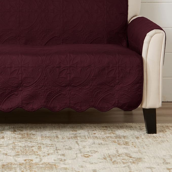 Great Bay Home Reversible Loveseat Cover - Image 6