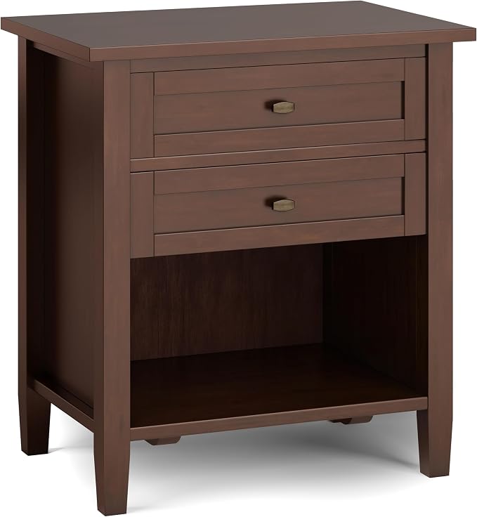 SIMPLIHOME Warm Shaker Bedside Table by SimpliHome