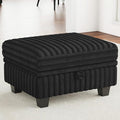 Belffin Corduroy Fabric Ottoman by Belffin
