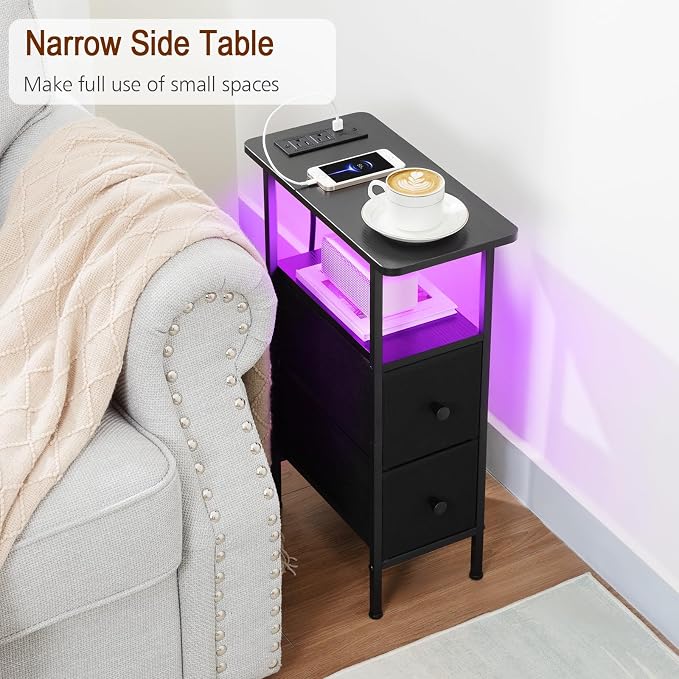LOAKEKEL Narrow End Table Living Room - Image 5