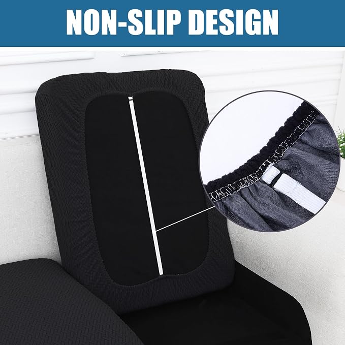 Smiry Waterproof Couch Cushion Covers, Stretch Jacquard Thick Sofa Cushion - Image 3
